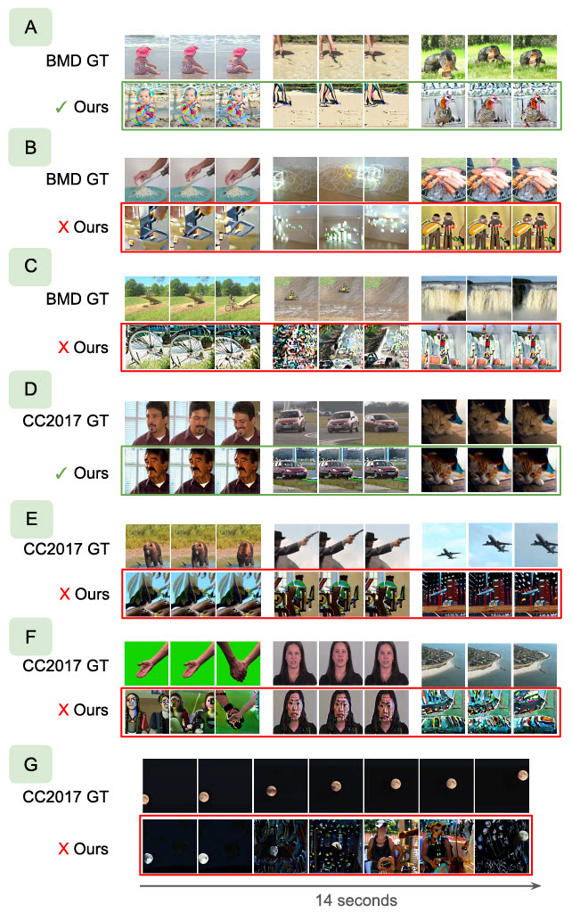 examples and failure cases